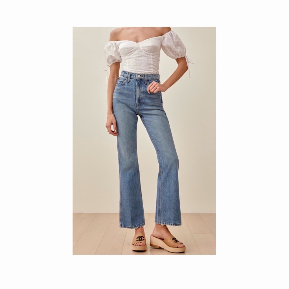 Reformation - Georgia Retro High Rise Flare Jeans